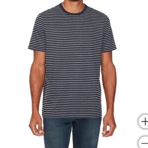 Buffalo Men's Short Sleeve T-Shirt - Striped Blue